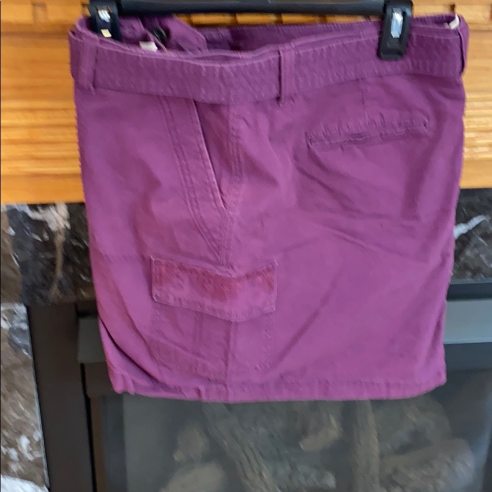 Belted shorts.